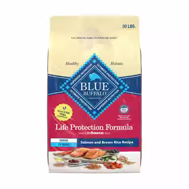 Blue Buffalo Life Protection Formula Senior Chicken-Free Salmon & Brown Rice Recipe
