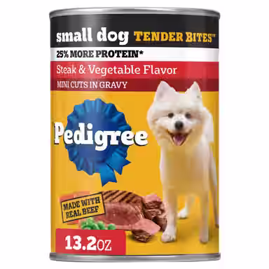 Pedigree Tender Bites in Gravy, Steak & Vegetable Flavor