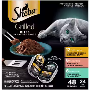 Sheba Grilled in Savory Sauce Variety Pack