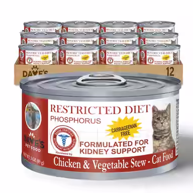 Dave's Pet Food Kidney Renal Support Chicken & Vegetable with Low Phosphorus Stew