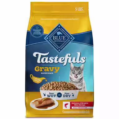 Blue Buffalo Tastefuls Irresistible Gravy Experience Adult Indoor Salmon & Brown Rice Recipe