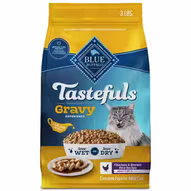 Blue Buffalo Tastefuls Irresistible Gravy Experience Adult 7+ Chicken & Brown Rice Recipe