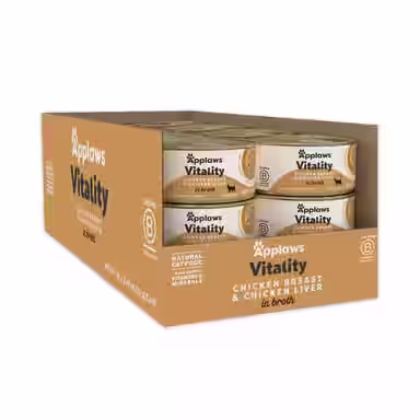 Applaws Vitality Chicken Breast & Chicken Liver Grain-Free Bits in Broth