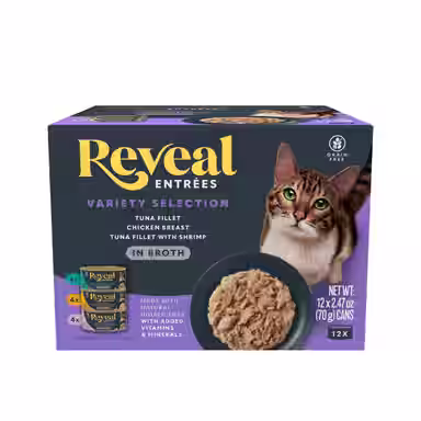 Reveal Entrees Variety Selection Grain-Free Bits in Broth