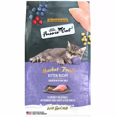Fussie Cat Market Fresh Kitten Recipe Chicken with Goat Milk