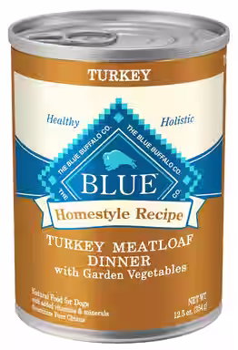 Blue Buffalo Homestyle Recipe Turkey Meatloaf Dinner with Garden Vegetables