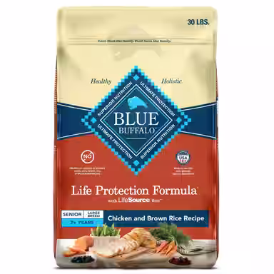 Blue Buffalo Life Protection Formula Large Breed Senior Chicken & Brown Rice Recipe