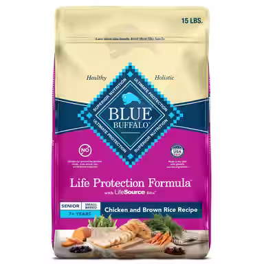 Blue Buffalo Life Protection Formula Small Breed Senior Chicken & Brown Rice Recipe