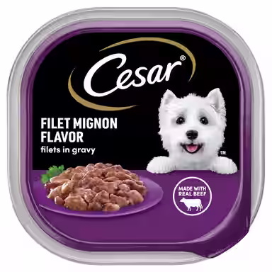 Cesar Filets in Gravy Filet Mignon Flavor Small Breed