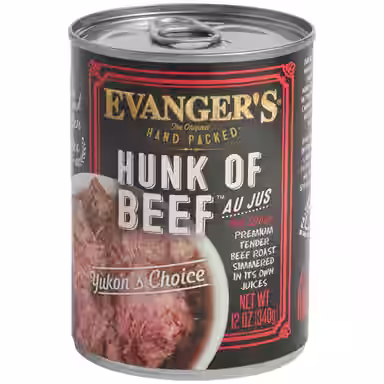 Evanger's Grain-Free Hand Packed Hunk of Beef