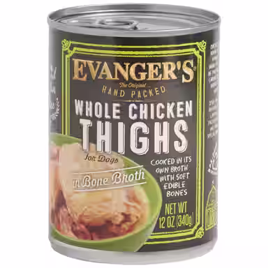 Evanger's Grain-Free Hand Packed Whole Chicken Thighs