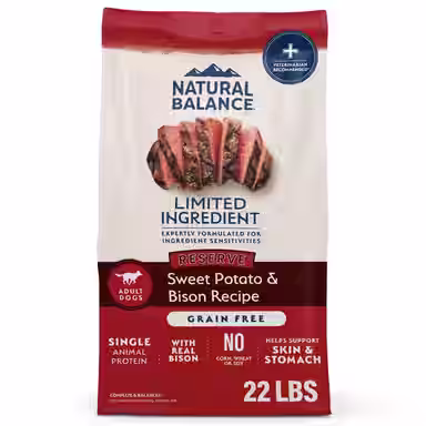 Natural Balance Limited Ingredient Reserve Grain-Free Sweet Potato & Bison Recipe