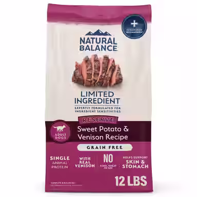 Natural Balance Limited Ingredient Reserve Grain-Free Sweet Potato & Venison Recipe