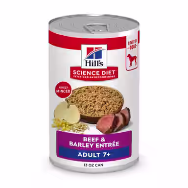 Hill's Science Diet Senior Adult 7+ Beef & Barley Entree