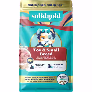 Solid Gold Toy & Small Breed Gut Health Real Bison & Brown Rice Whole Grain