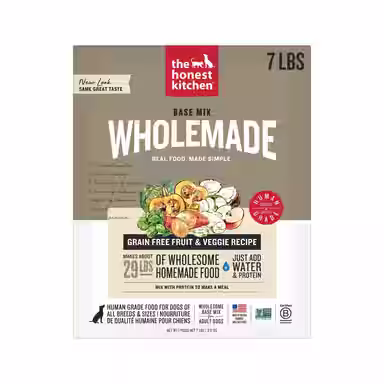 The Honest Kitchen Human Grade Wholemade Grain-Free Fruit & Veggie Base Mix Dehydrated