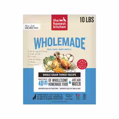 The Honest Kitchen Human Grade Wholemade Whole Grain Turkey Dehydrated
