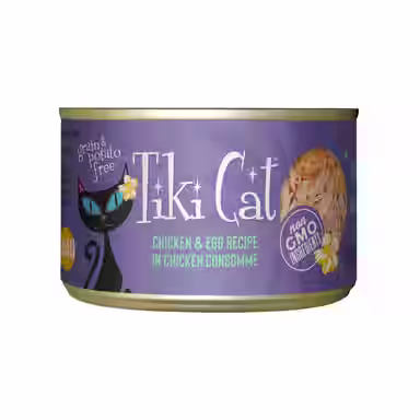 Tiki Cat Luau Chicken with Egg in Chicken Consomme