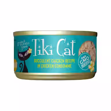 Tiki Cat Luau Succulent Chicken in Chicken Consomme