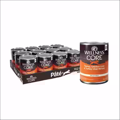 Wellness CORE Grain-Free Turkey, Chicken Liver & Turkey Liver Formula