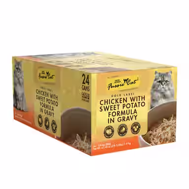 Fussie Cat Super Premium Chicken with Sweet Potato Formula in Gravy