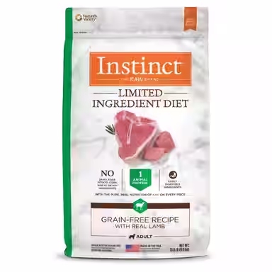 Instinct Limited Ingredient Diet Adult Grain-Free Real Lamb Recipe