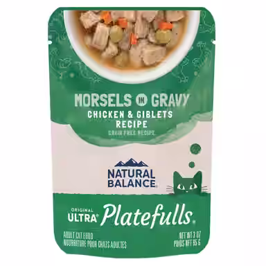 Natural Balance Platefulls Chicken & Giblets Formula in Gravy