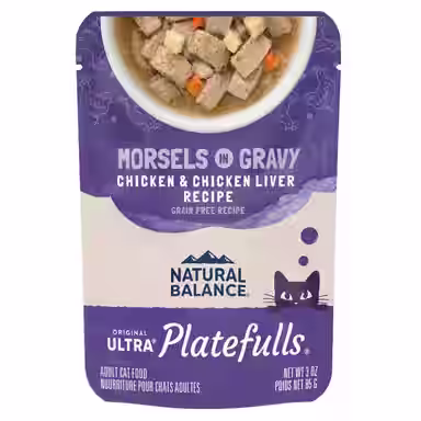 Natural Balance Platefulls Indoor Formula Chicken & Chicken Liver in Gravy
