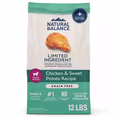 Natural Balance L.I.D. Limited Ingredient Diets Chicken & Sweet Potato Formula Small Breed Bites