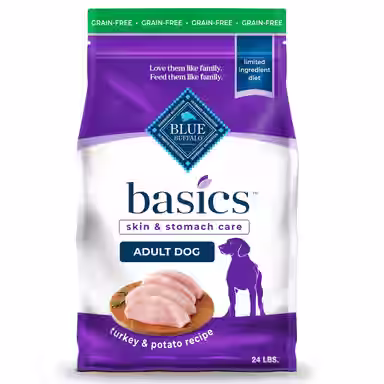 Blue Buffalo Basics Skin & Stomach Care Adult Grain-Free Turkey & Potato Recipe