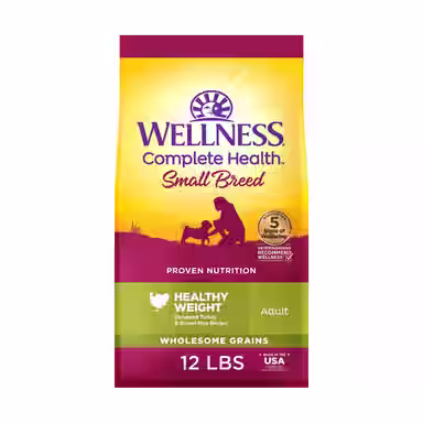 Wellness Small Breed Complete Health Adult Healthy Weight Turkey & Brown Rice Recipe