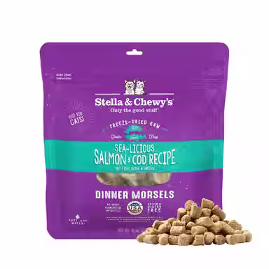 Stella & Chewy's Sea-licious Salmon & Cod Dinner Morsels Freeze-Dried