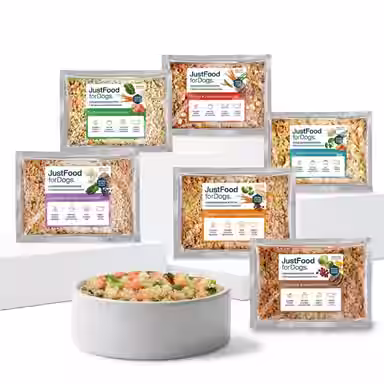 JustFoodForDogs Sampler Variety Box Frozen Human-Grade Fresh