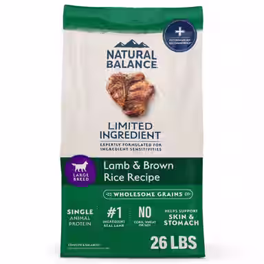 Natural Balance L.I.D. Limited Ingredient Diets Lamb & Brown Rice Formula Large Breed