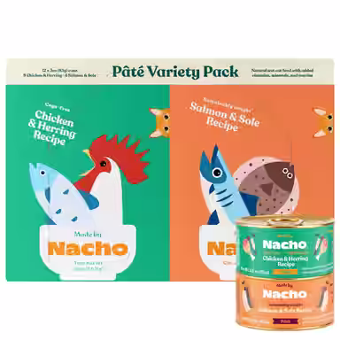 Made by Nacho Chicken, Herring & Salmon Variety Pack Grain-Free Pate