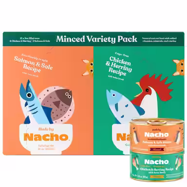 Made by Nacho Chicken, Herring & Salmon Variety Pack Minced