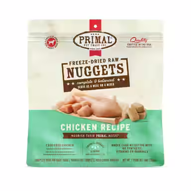 Primal Chicken Formula Nuggets Grain-Free Raw Freeze-Dried