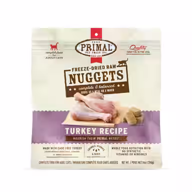 Primal Turkey Formula Nuggets Grain-Free Raw Freeze-Dried