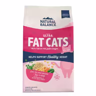 Natural Balance Fat Cats with Chicken Meal, Salmon Meal, Garbanzo Beans, Peas & Oatmeal