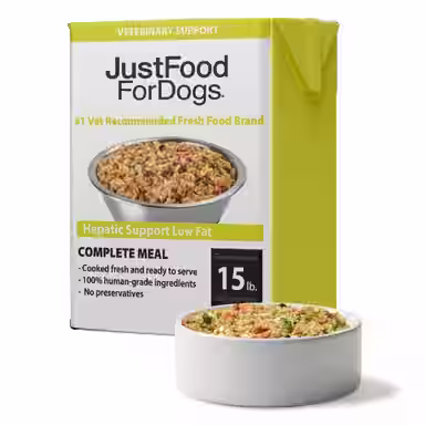 JustFoodForDogs Veterinary Diet PantryFresh Hepatic Support Low Fat Shelf-Stable Fresh