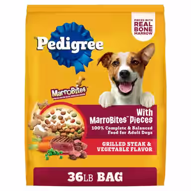 Pedigree with MarroBites Steak & Vegetable Flavor Pieces