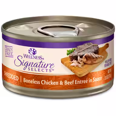 Wellness CORE Signature Selects Shredded Boneless Chicken & Beef Entree in Sauce