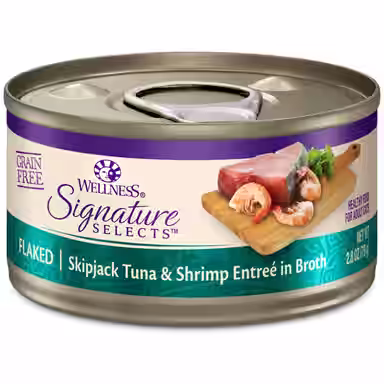 Wellness CORE Signature Selects Flaked Skipjack Tuna & Shrimp Entree in Broth