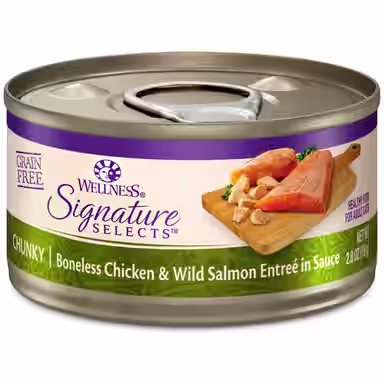 Wellness CORE Signature Selects Chunky Boneless Chicken & Wild Salmon Entree in Sauce