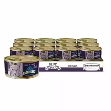 Blue Buffalo Wilderness Adult 7+ Chicken Recipe High-Protein Grain-Free Pate