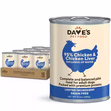 Dave's Pet Food 95% Premium Chicken & Chicken Liver