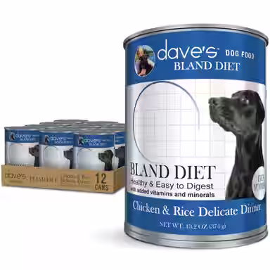Dave's Pet Food Restricted Bland Diet Sensitive Stomach Digestive Care Chicken & Rice