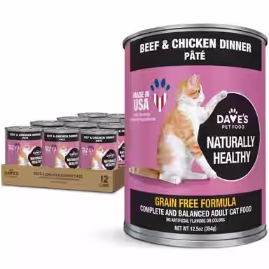 Dave's Pet Food Naturally Healthy Grain-Free Beef & Chicken Dinner Pate