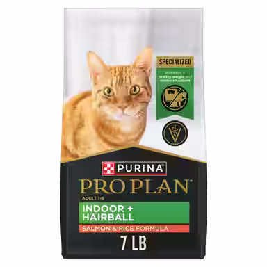 Purina Pro Plan Adult Indoor Hairball Management Salmon & Rice Formula