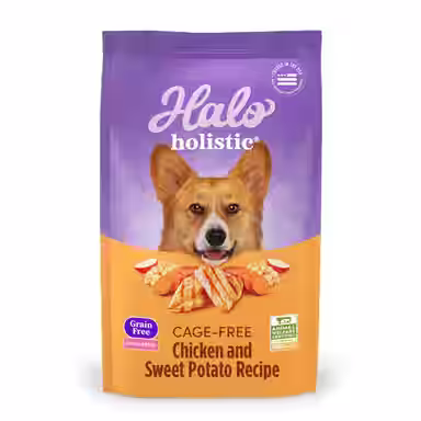 Halo Holistic Complete Digestive Health Grain-Free Chicken & Sweet Potato Dog Food Recipe Small Breed